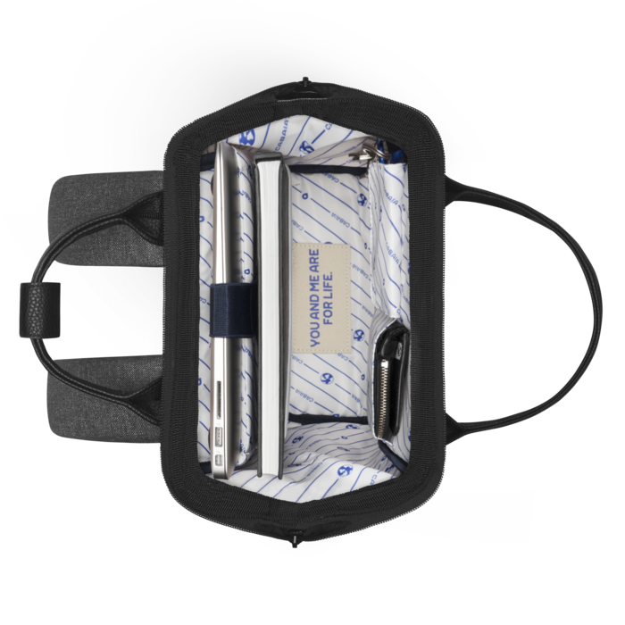 Cabaia Cabaia Adventurer M 14" laptop-rugtas Luxembourg dark grey melanged