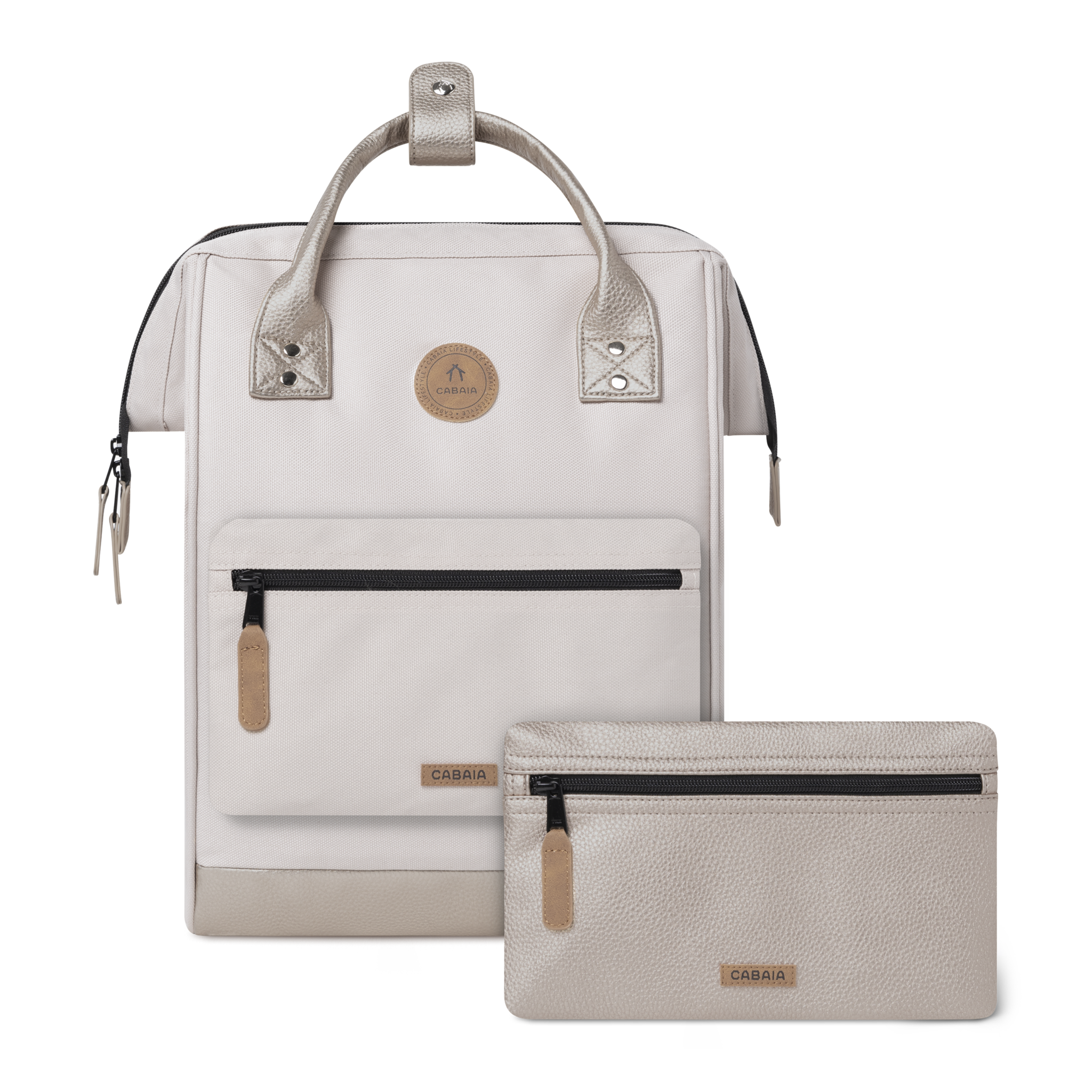 Cabaia Cabaia Adventurer M 14" laptop-rugtas Alger light brown