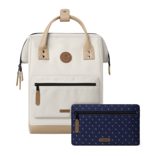 Cabaia Adventurer M 14" laptop-rugtas Cap Town cream