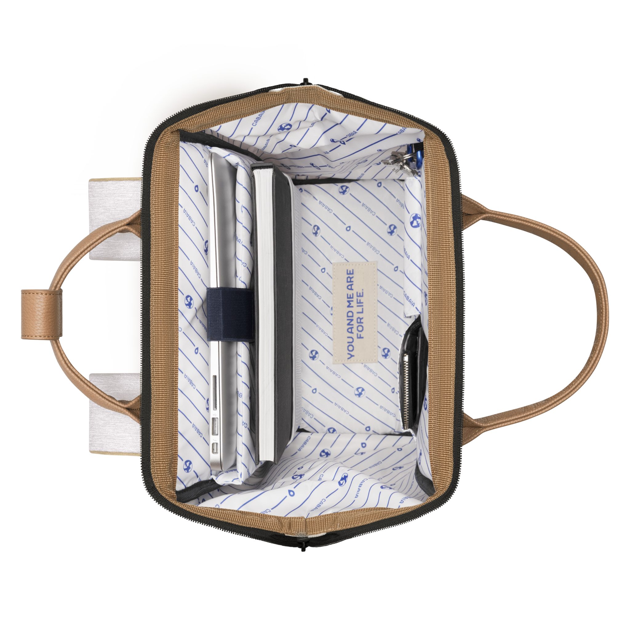 Cabaia Cabaia Adventurer M 14" laptop-rugtas arequipa cream