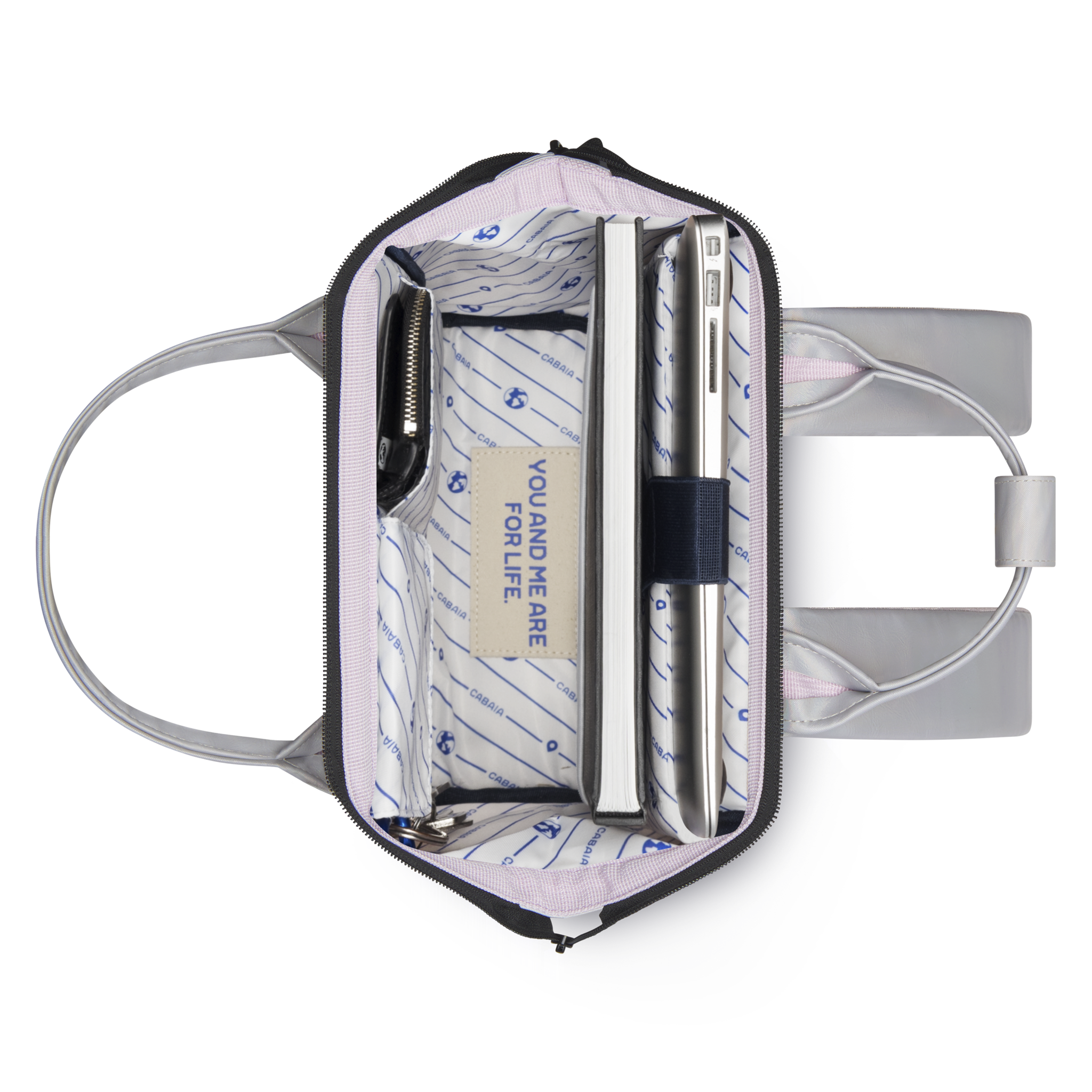 Cabaia Cabaia Adventurer small rugtas Rennes zilver