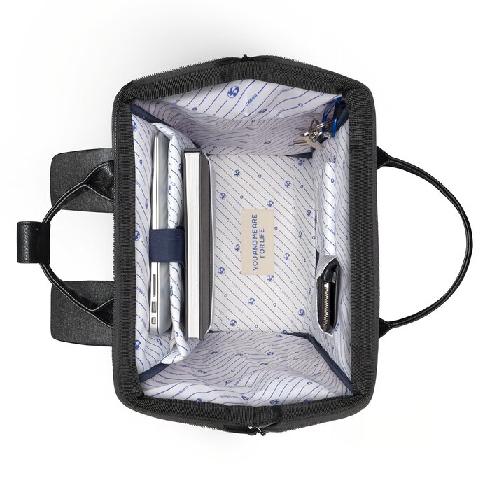 Cabaia Cabaia Adventurer L 15.4" laptop-rugtas luxembourg dark grey melanged