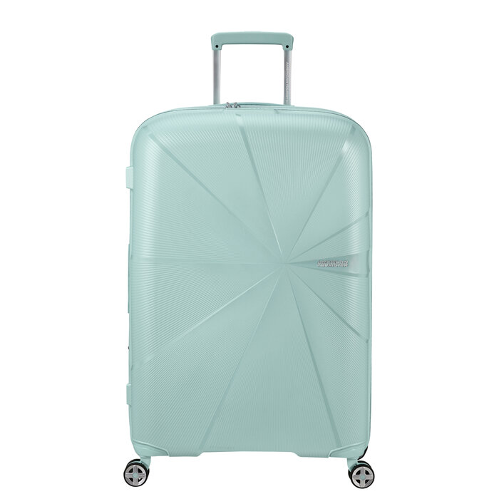 American Tourister AT Starvibe spinner 77cm expandable matallic surf blue