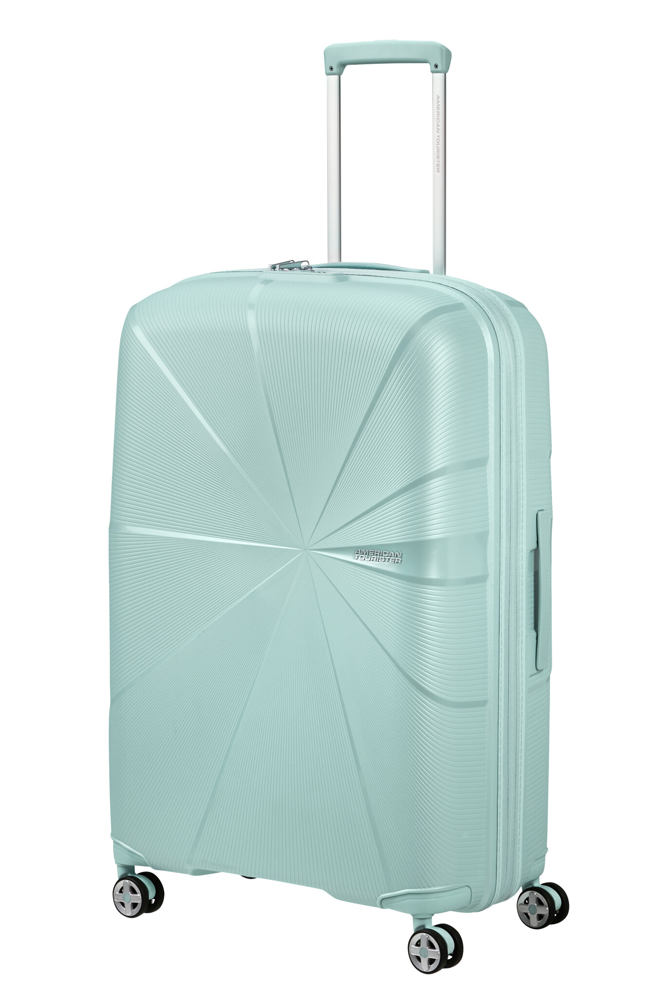 American Tourister AT Starvibe spinner 77cm expandable matallic surf blue