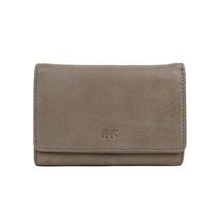 Bear Design Flappie dames portemonnee silver mink