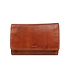 Bear Design Flappie Damesportemonnee cognac