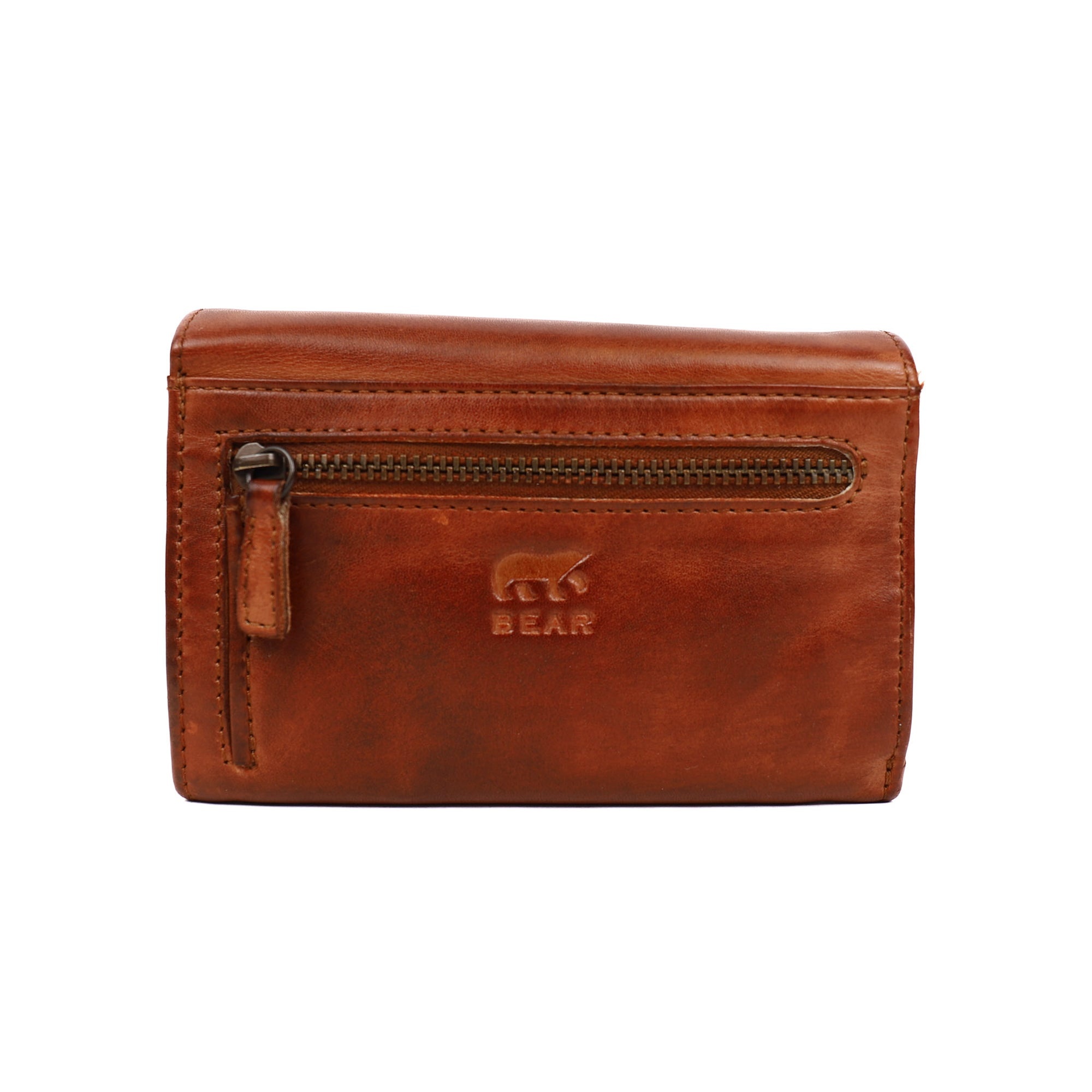 Bear Design Bear Design Flappie Damesportemonnee cognac