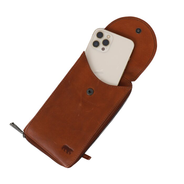 Bear Design Bear Design Patty portemonnee-telefoontasje cognac