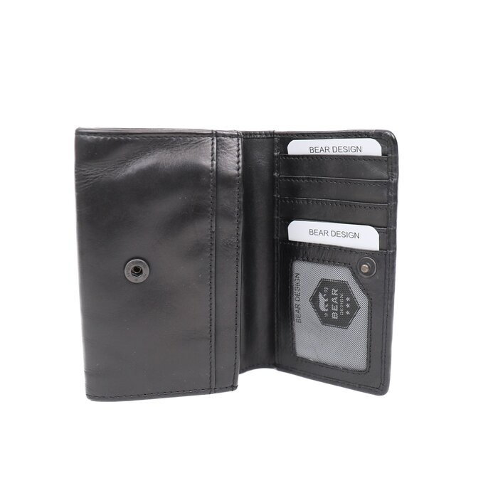 Bear Design Bear Design Flappie CL 15572 damesportemonnee zwart