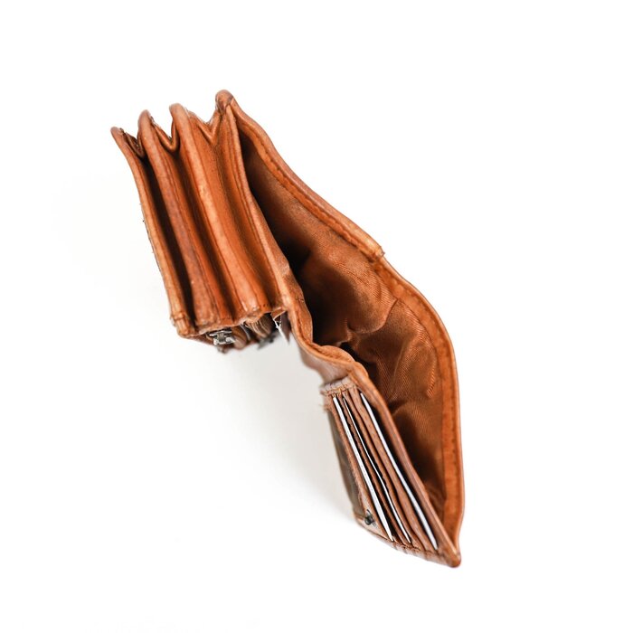 Bear Design Bear Design Nina 9cc RFID dames-portemonnee cognac