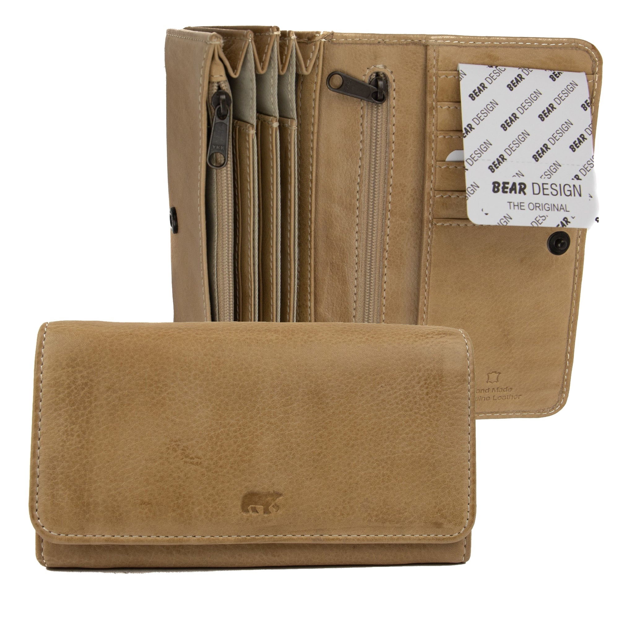 Bear Design Bear Design Noor 15cc RFID damesportemonnee beige