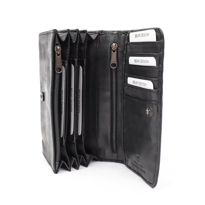 Bear Design Bear Design Noor 15cc RFID damesportemonnee zwart