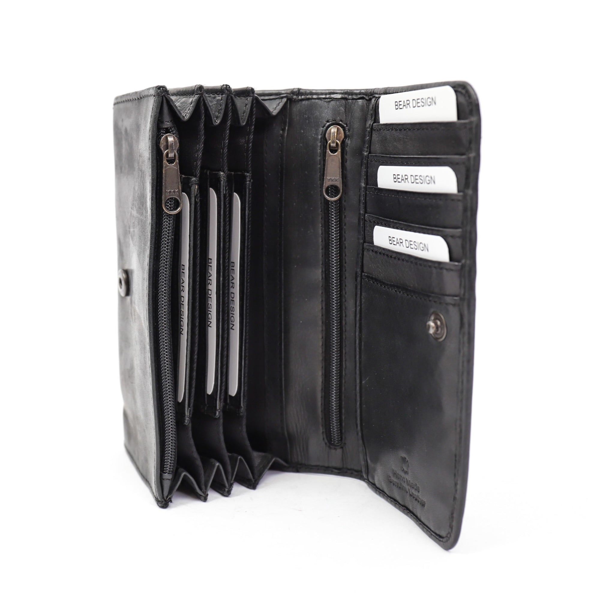 Bear Design Bear Design Noor 15cc RFID damesportemonnee zwart