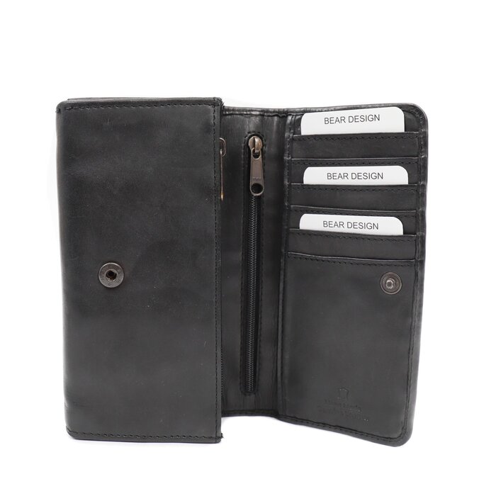 Bear Design Bear Design Noor 15cc RFID damesportemonnee zwart