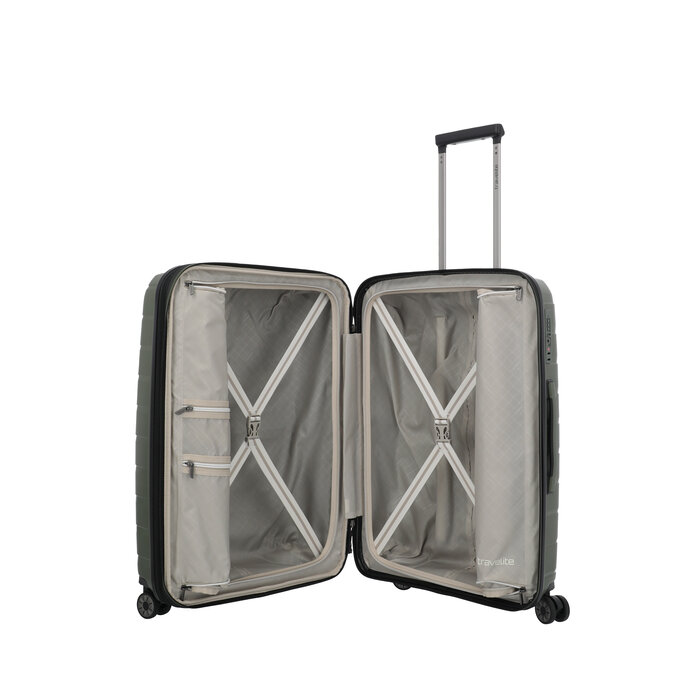 Travelite Travelte Air Base M 4-wiel trolley 71-82L  olive