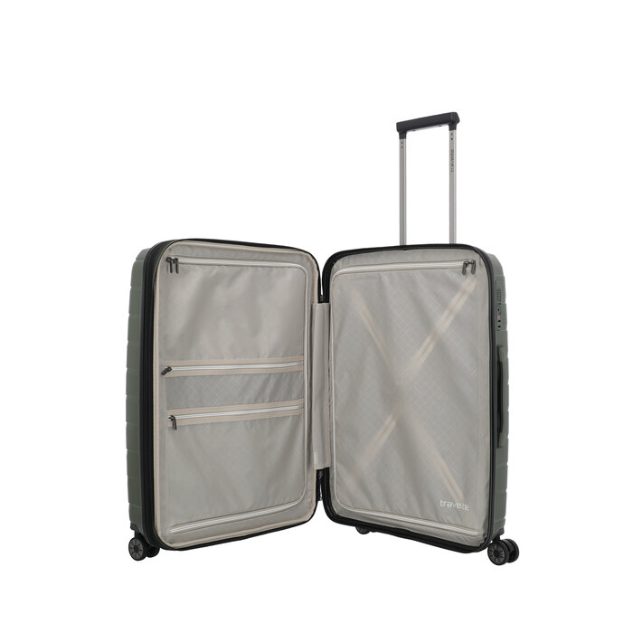 Travelite Travelte Air Base M 4-wiel trolley 71-82L  olive