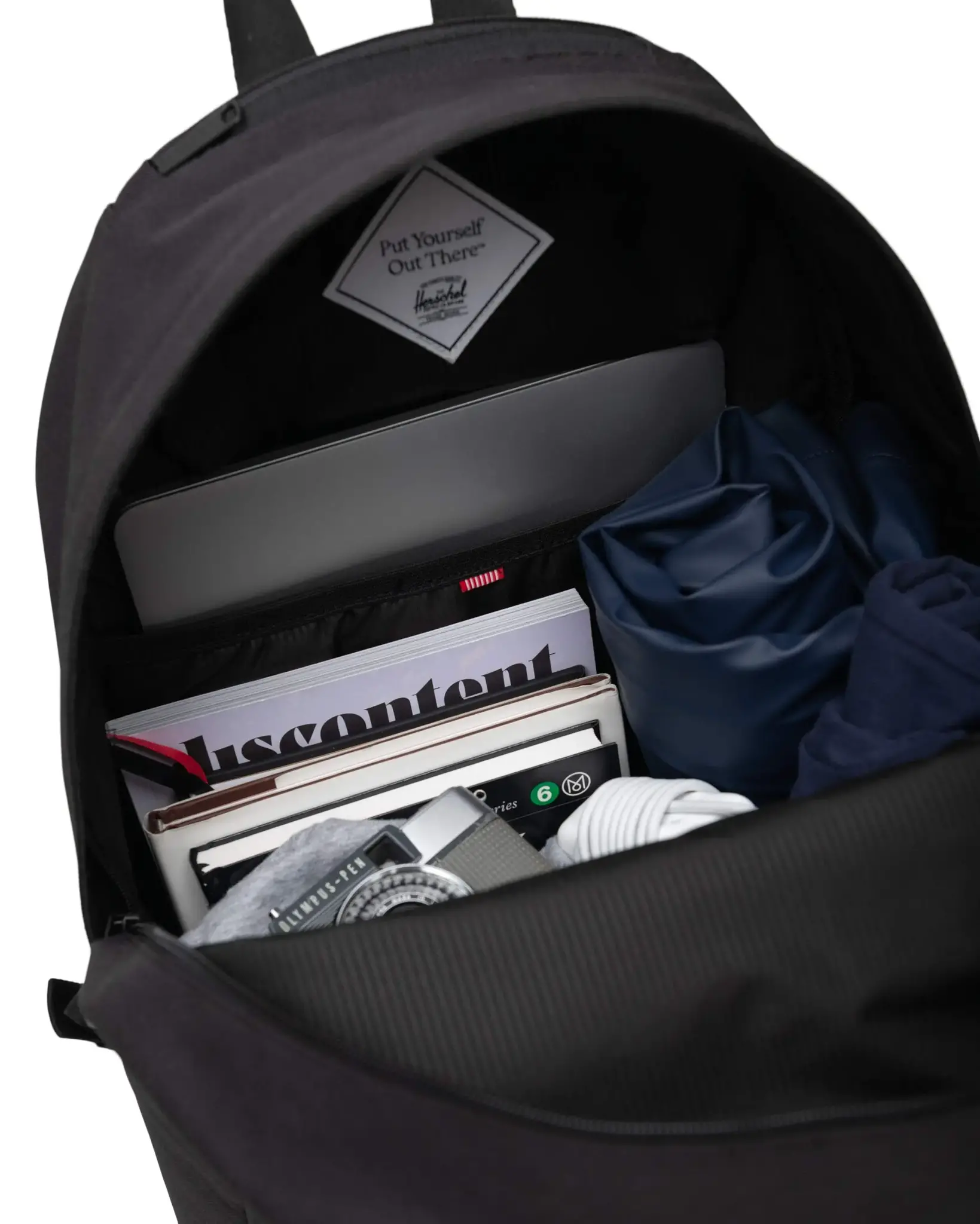 Herschel Herschel Pop Quiz 15.4" laptop -rugzak raven crosshatch