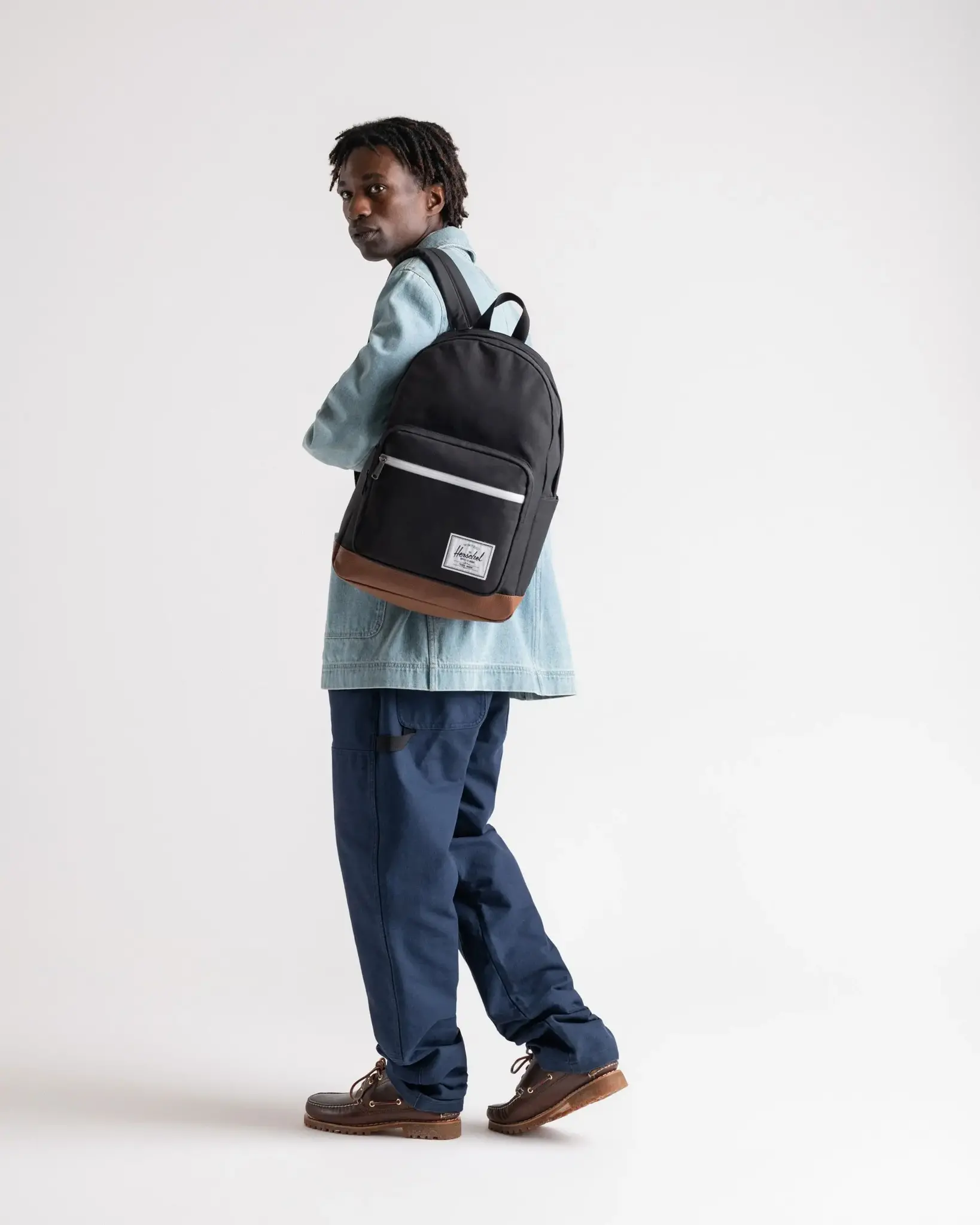 Herschel Herschel Pop Quiz 15.4" laptop -rugzak raven crosshatch