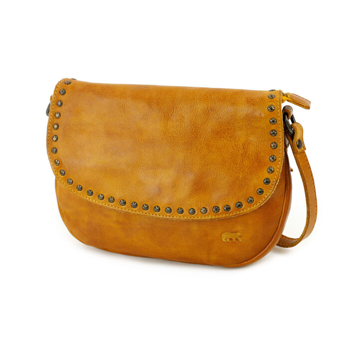 Bear Design Bear Design schoudertasje met studs geel