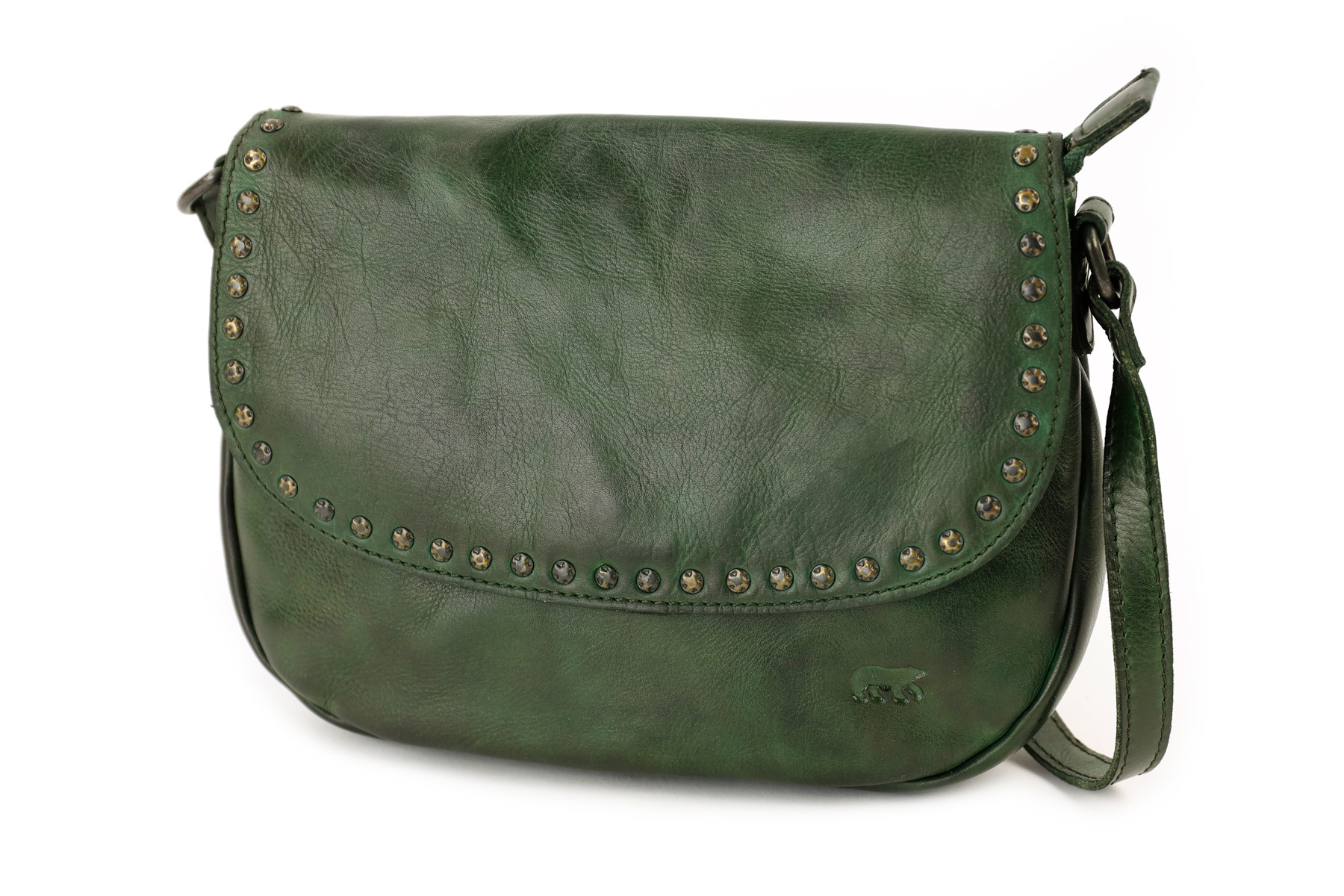 Bear Design Bear Design schoudertasje met studs groen
