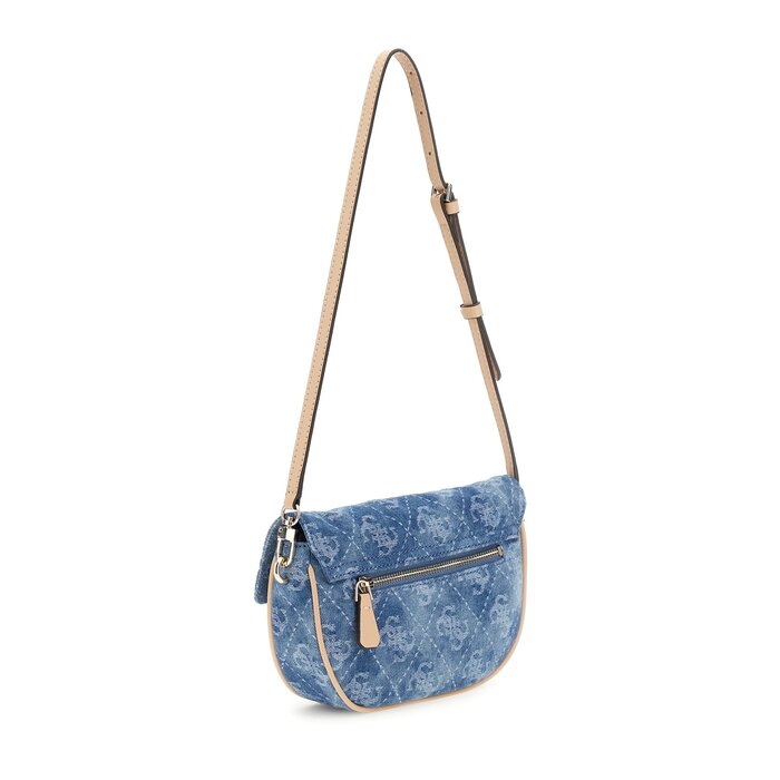 GUESS GUESS Cerelia schoudertasje denim logo