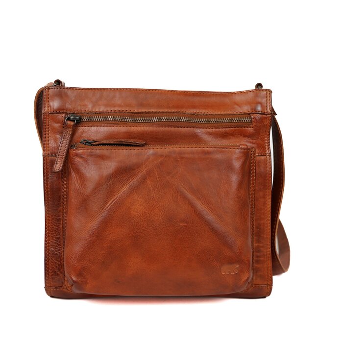 Bear Design Bear Design Marisa leren schoudertas cognac