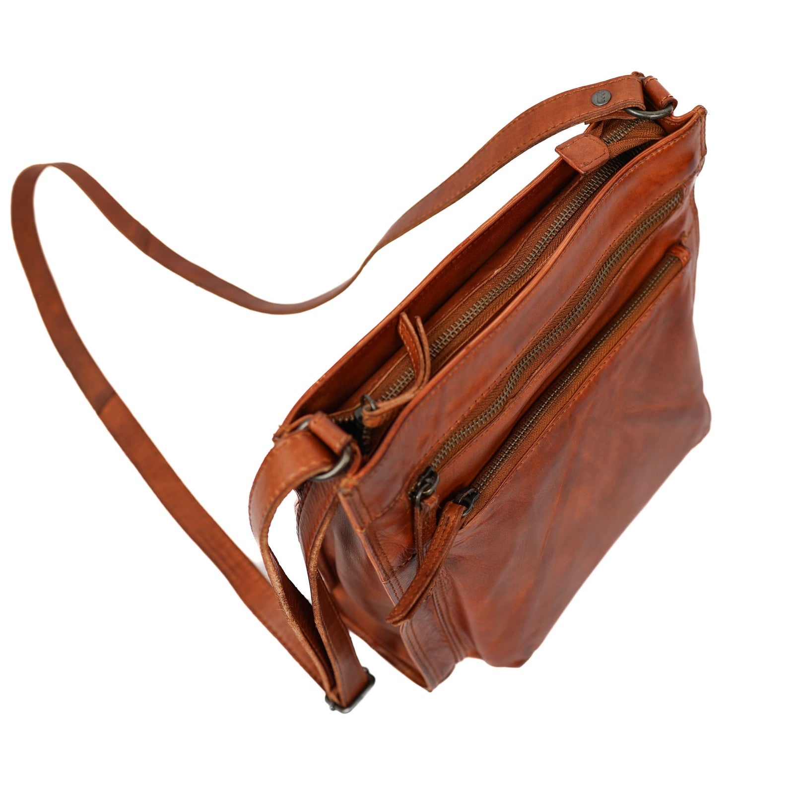 Bear Design Bear Design Marisa leren schoudertas cognac