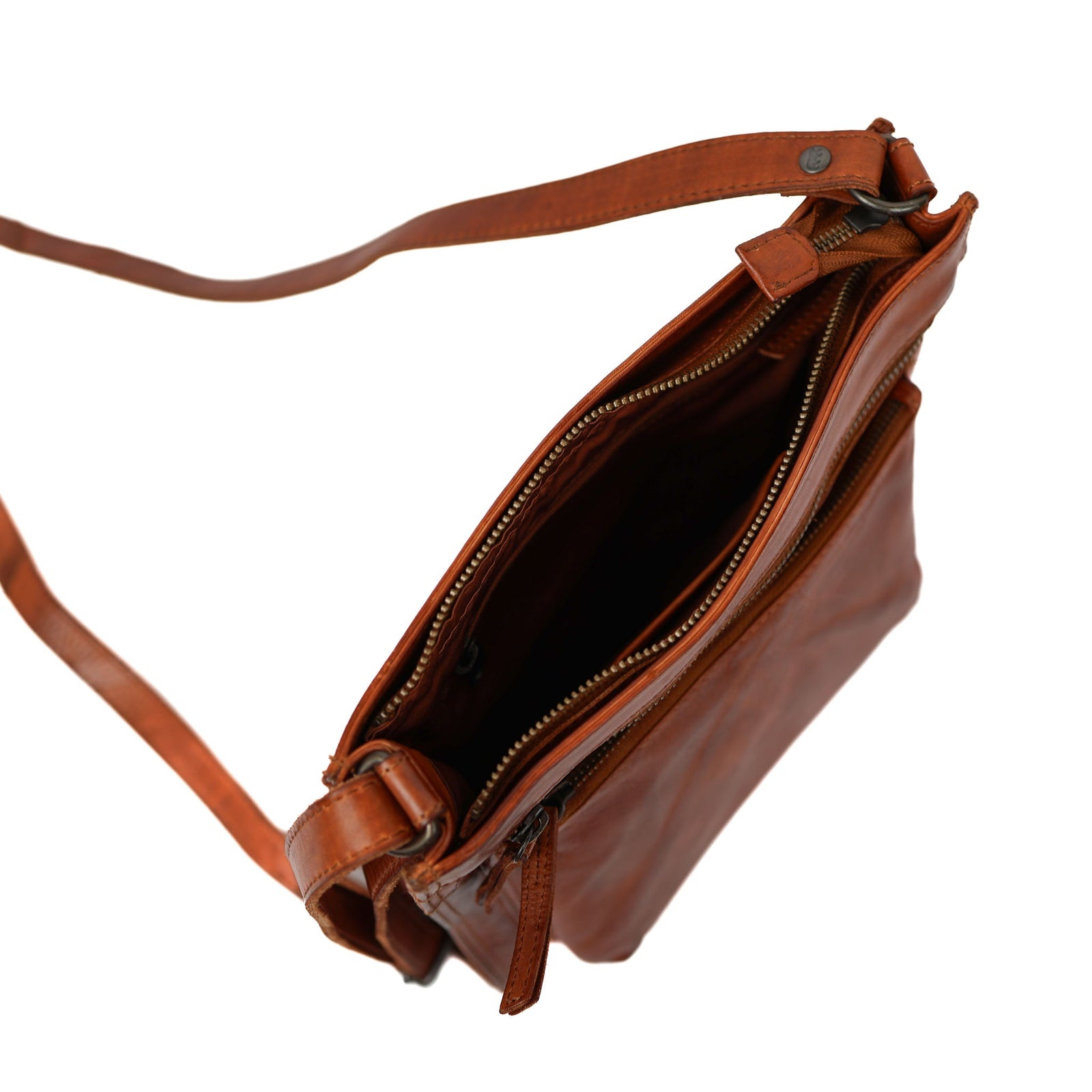 Bear Design Bear Design Marisa leren schoudertas cognac