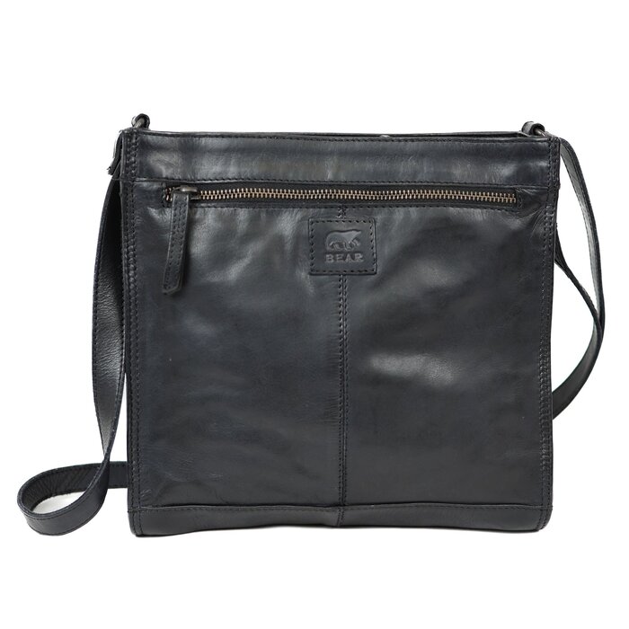 Bear Design Bear Design Marisa leren schoudertas zwart