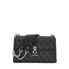 GUESS Zamira schoudertas coal logo