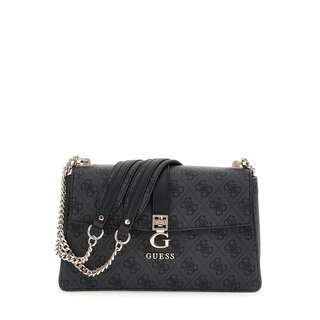 GUESS Zamira schoudertas coal logo