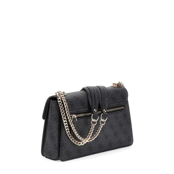 GUESS GUESS Zamira schoudertas coal logo