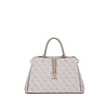 GUESS Zamira handtas-schoudertas dark taupe logo