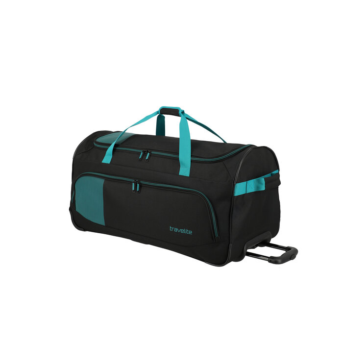 Travelite Travelite Basics Fresh 89L reistas op wielen zwart-petrol