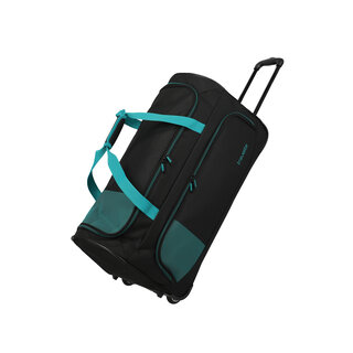 Travelite Basics Fresh 89L reistas op wielen zwart-petrol
