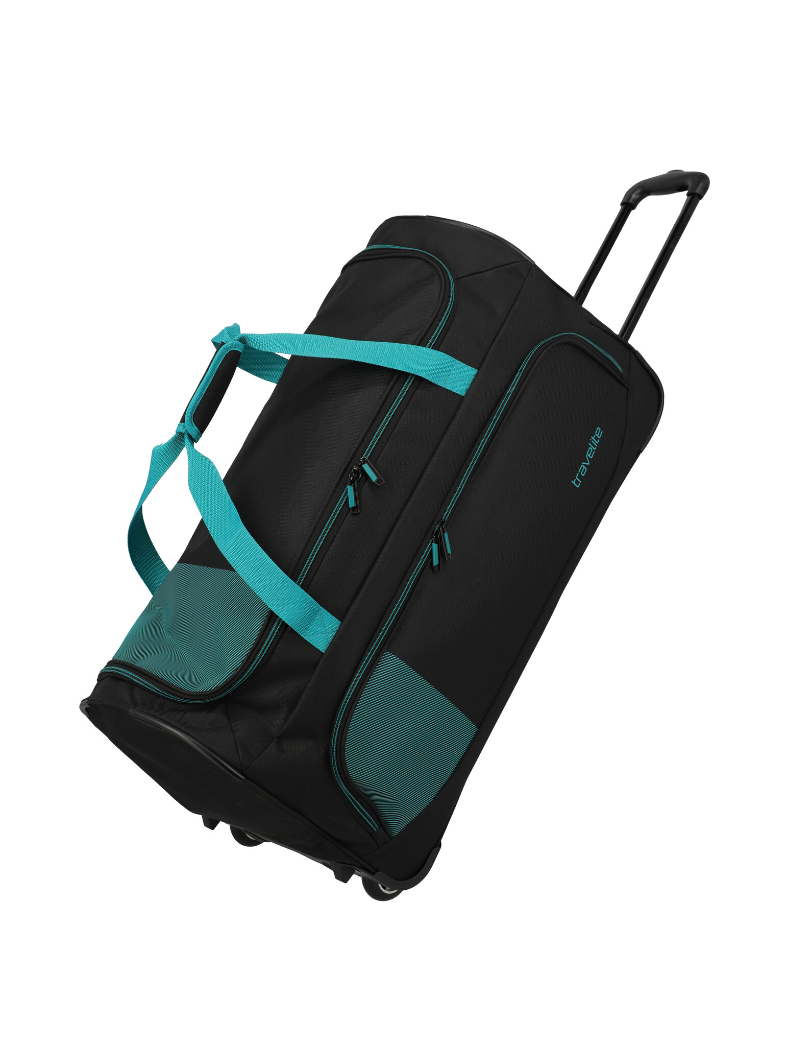 Travelite Travelite Basics Fresh 89L reistas op wielen zwart-petrol
