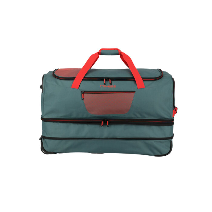 Travelite Travelite Basics 70cm 98L-119L Exp. reistas op wielen groen-oranje