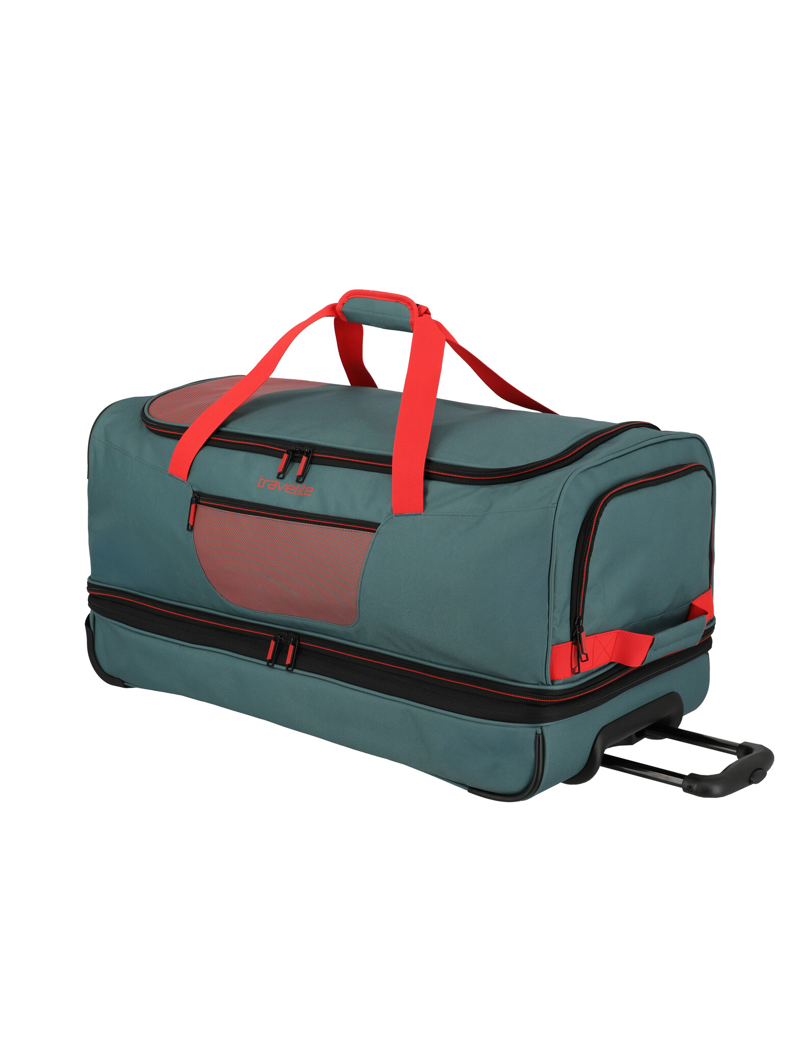 Travelite Travelite Basics 70cm 98L-119L Exp. reistas op wielen groen-oranje