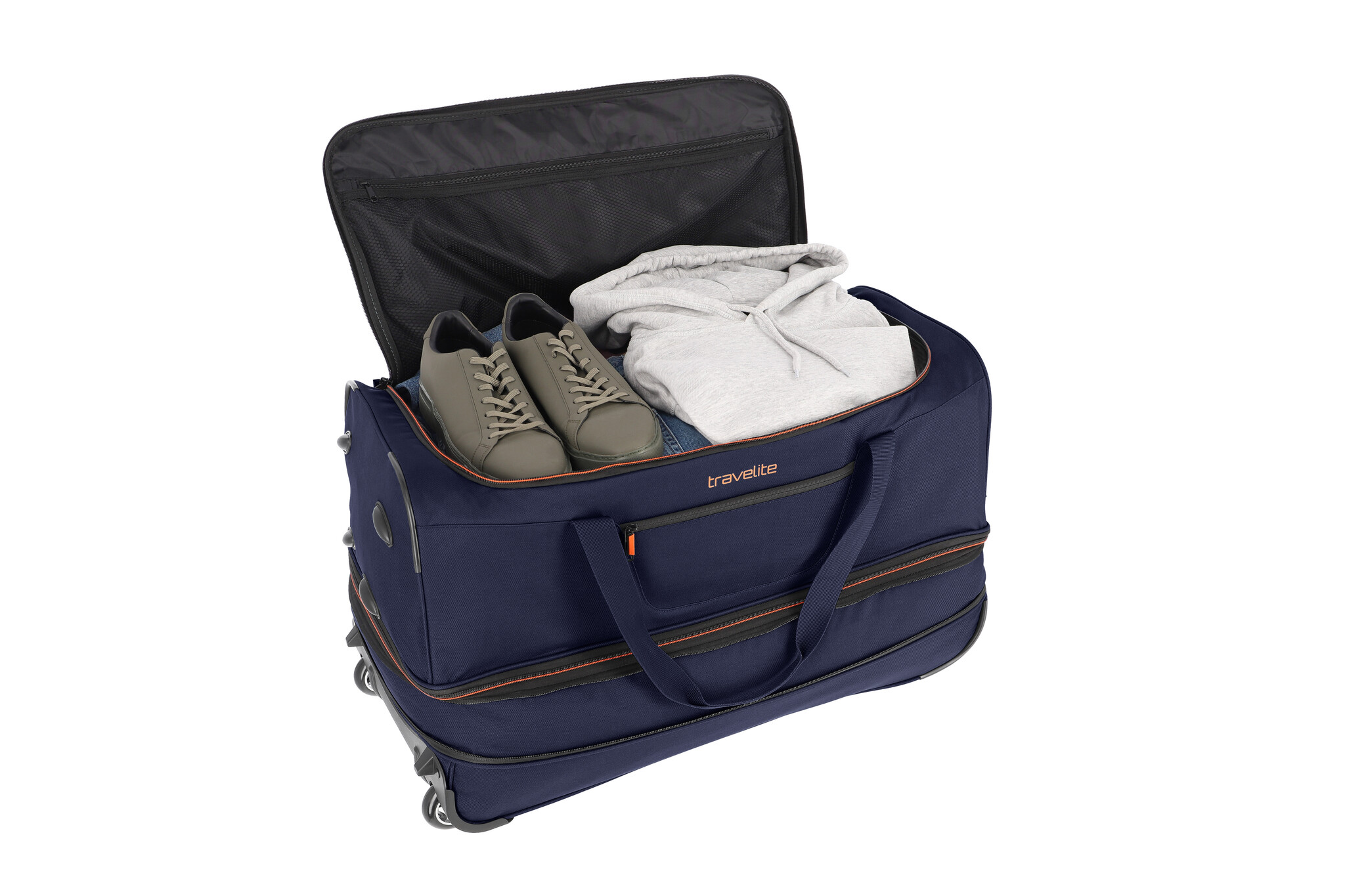 Travelite Basics 70cm/98-119L Exp. reistas op wielen navy/orange
