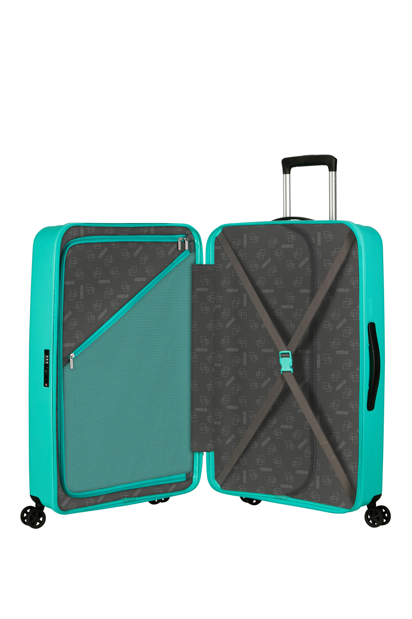 American Tourister Rejoy reiskoffer spinner 77-100L-3.8KG aquatic awe