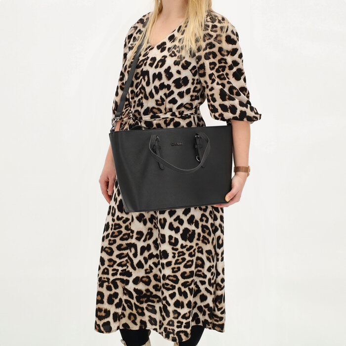 Charm London Charm London Birmingham medium shopper zwart