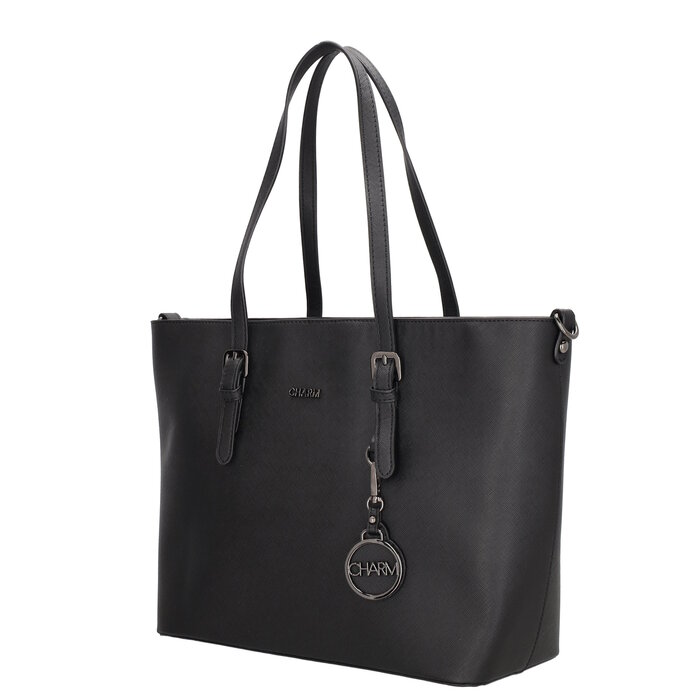 Charm London Charm London Birmingham medium shopper zwart
