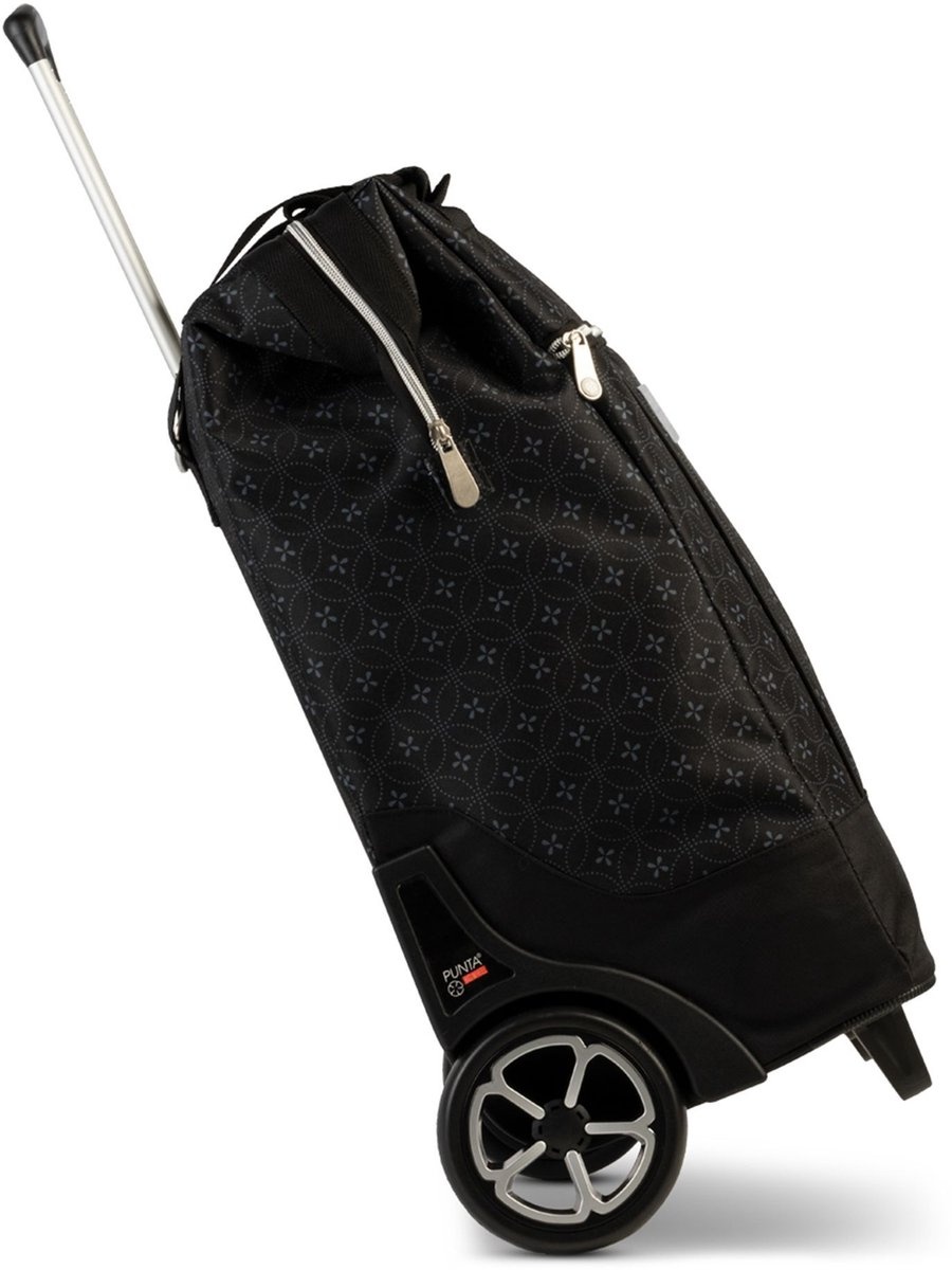 Punta Big Wheel boodschappentrolley zwart