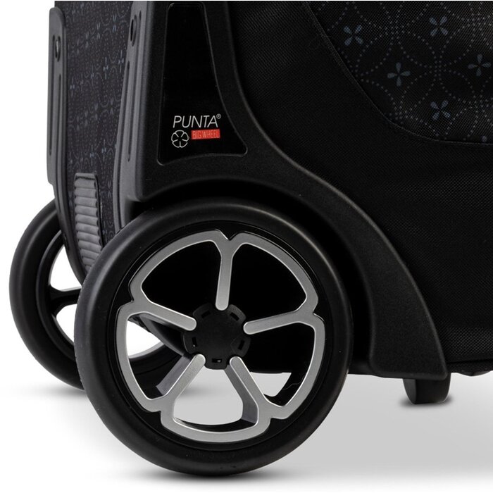 Punta Big Wheel boodschappentrolley zwart