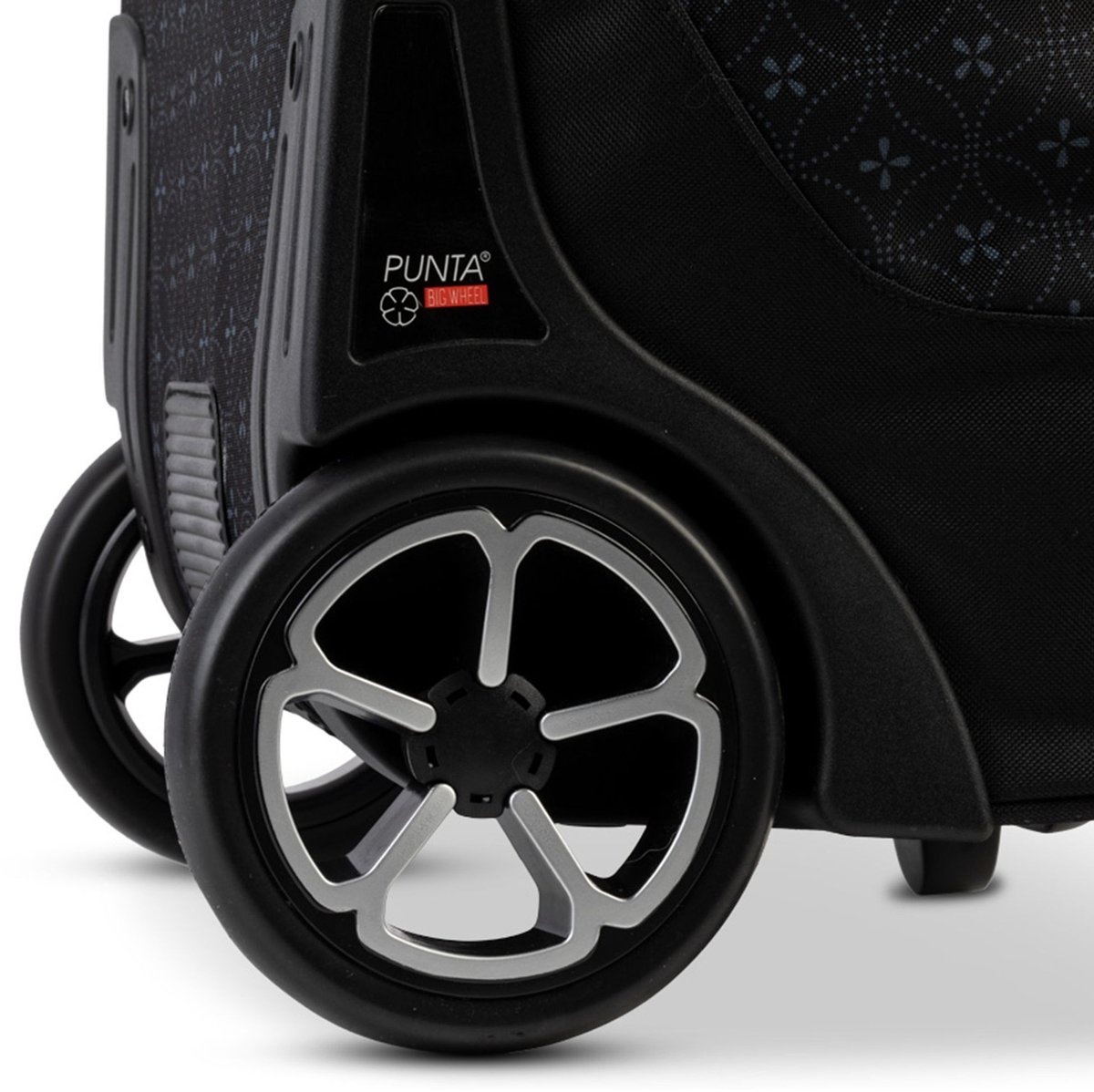 Punta Big Wheel boodschappentrolley zwart