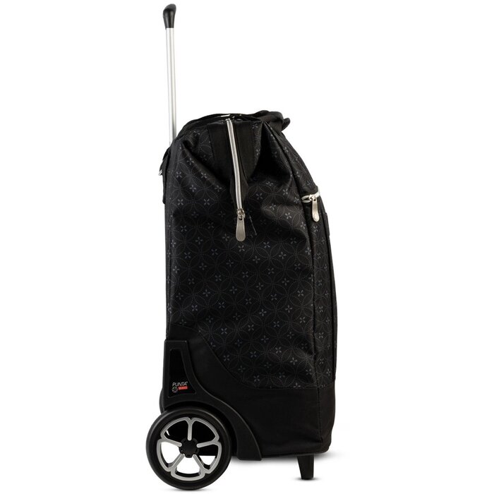 Punta Big Wheel boodschappentrolley zwart