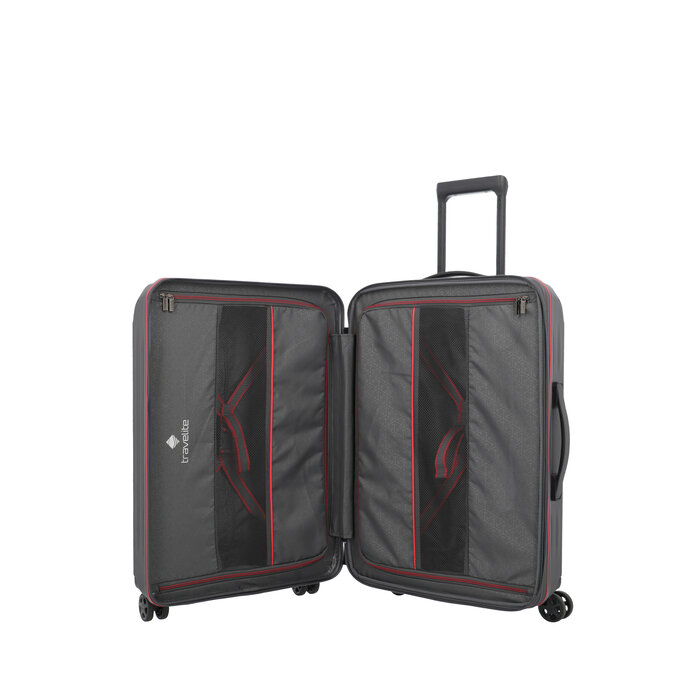 Travelite Travelite Dynamiic M 69-79l exp. reiskoffer antraciet