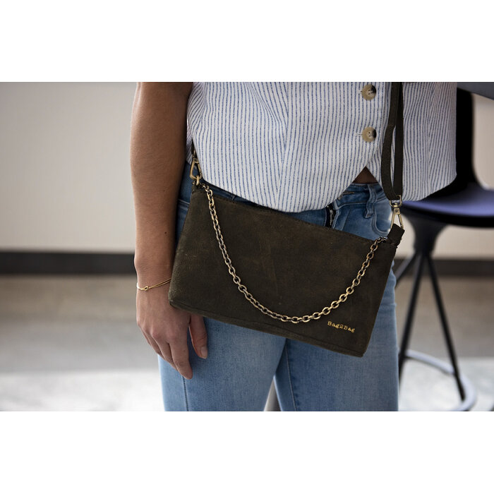 BAG2BAG BAG2BAG Vasto schoudertasje taupe