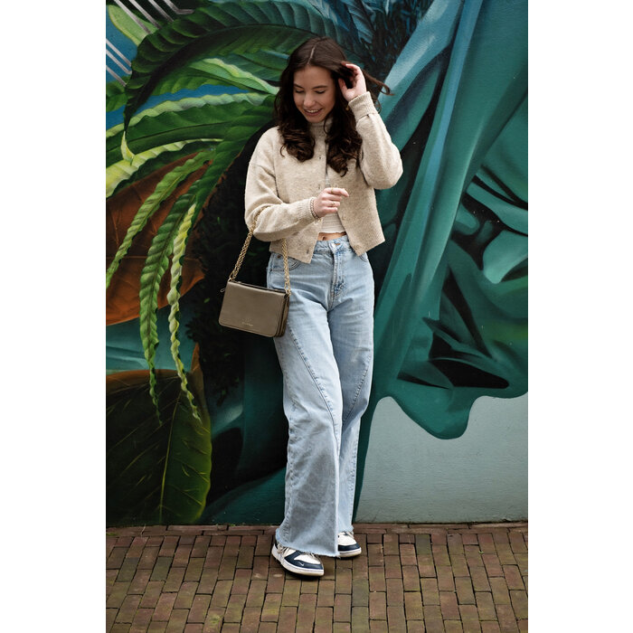 BAG2BAG BAG2BAG Berlin schoudertasje zwart-goud