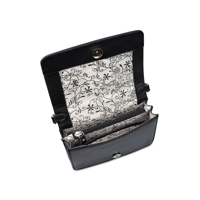 BAG2BAG BAG2BAG Berlin schoudertasje zwart-zilver